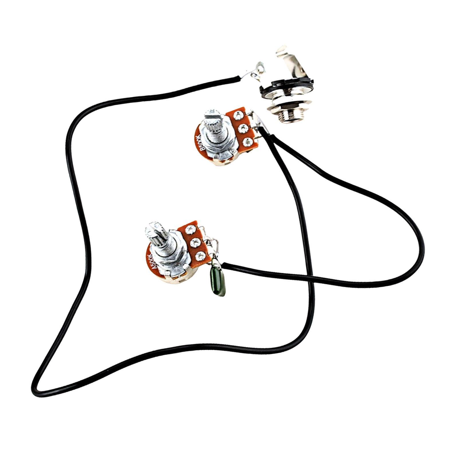 Guitar Potentiometer Guitar Wiring Harness 3 Way Toggle Switch Amp Volume for Accessory