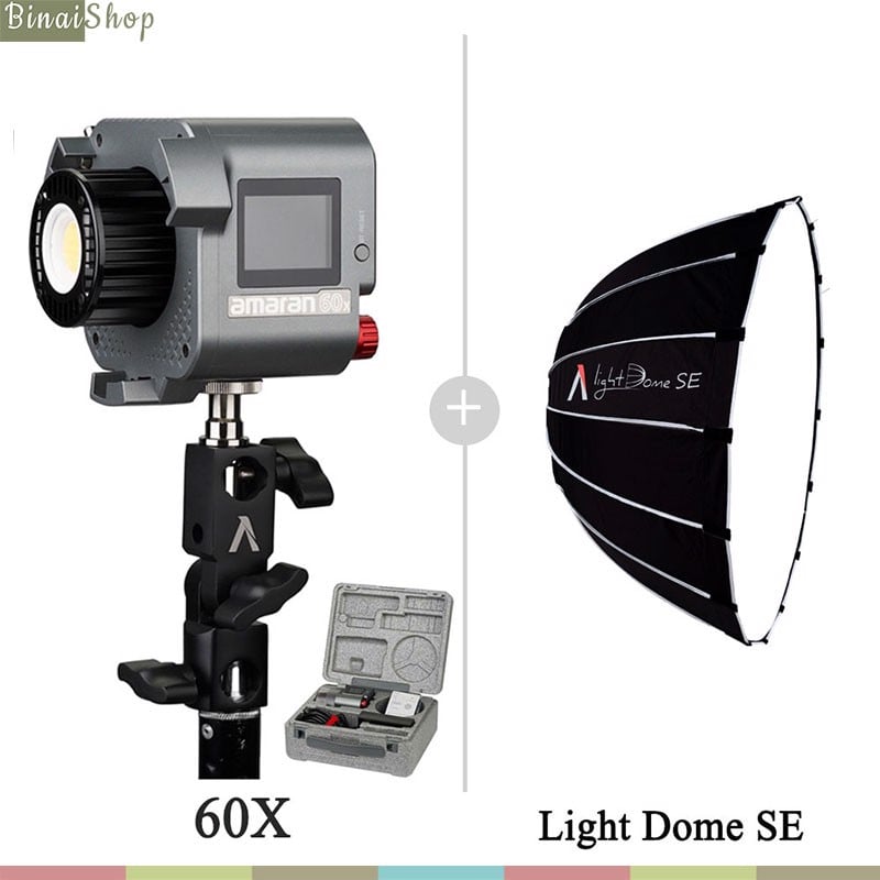 Aputure Amaran 60d / 60x - Đèn Led Siêu Sáng Cho Studio, Nhiệt Độ Màu 2700K-6500K, 65W - Hàng chính hãng