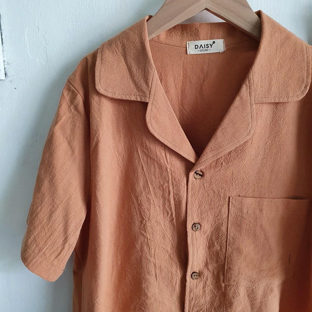 Pyjama đùi thô đũi màu be