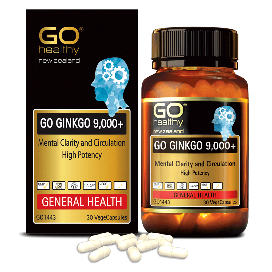 Hình ảnh GO Ginkgo 9000+ 30 viên- Viên uống bổ não nhập khẩu chính hãng GO Healthy New Zealand