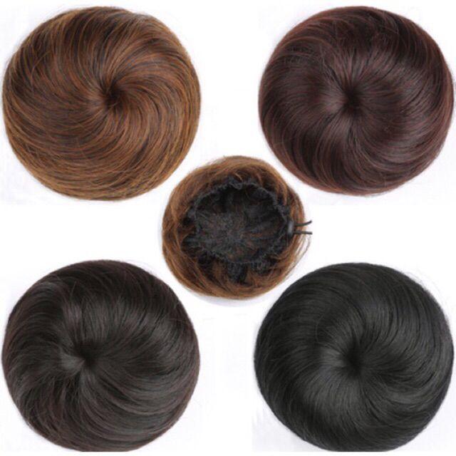 Tóc giả búi tròn    tóc giả búi tròn tư nhiên