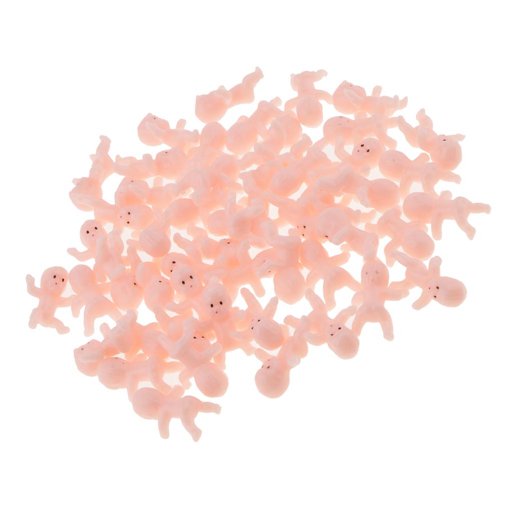 50pcs Mini Newborn Baby Doll Toy Baby Shower Decor Party Bag Filler