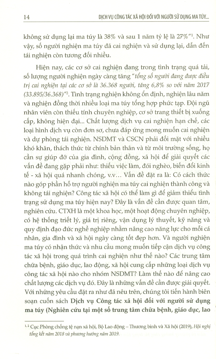 Dịch Vụ Công Tác Xã Hội Đối Với Người Sử Dụng Ma Tuy