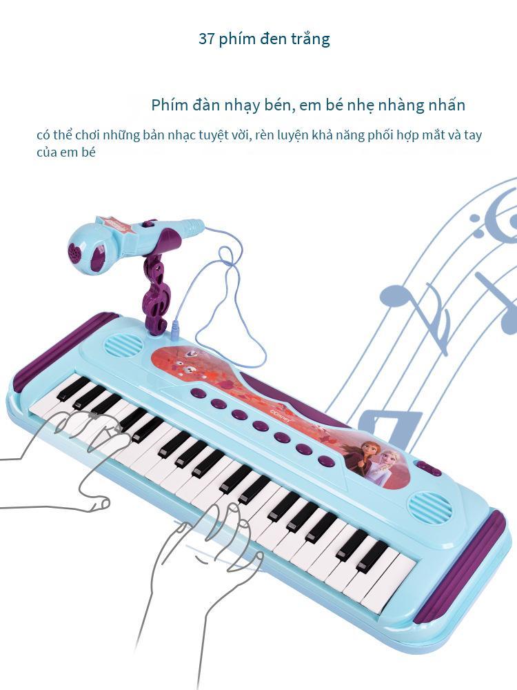 Phong cách mới nhất dành cho trẻ em đàn piano đồ chơi đàn organ điện tử bé gái mới bắt đầu đa chức năng có thể chơi micro quà tặng sinh nhật cho bé