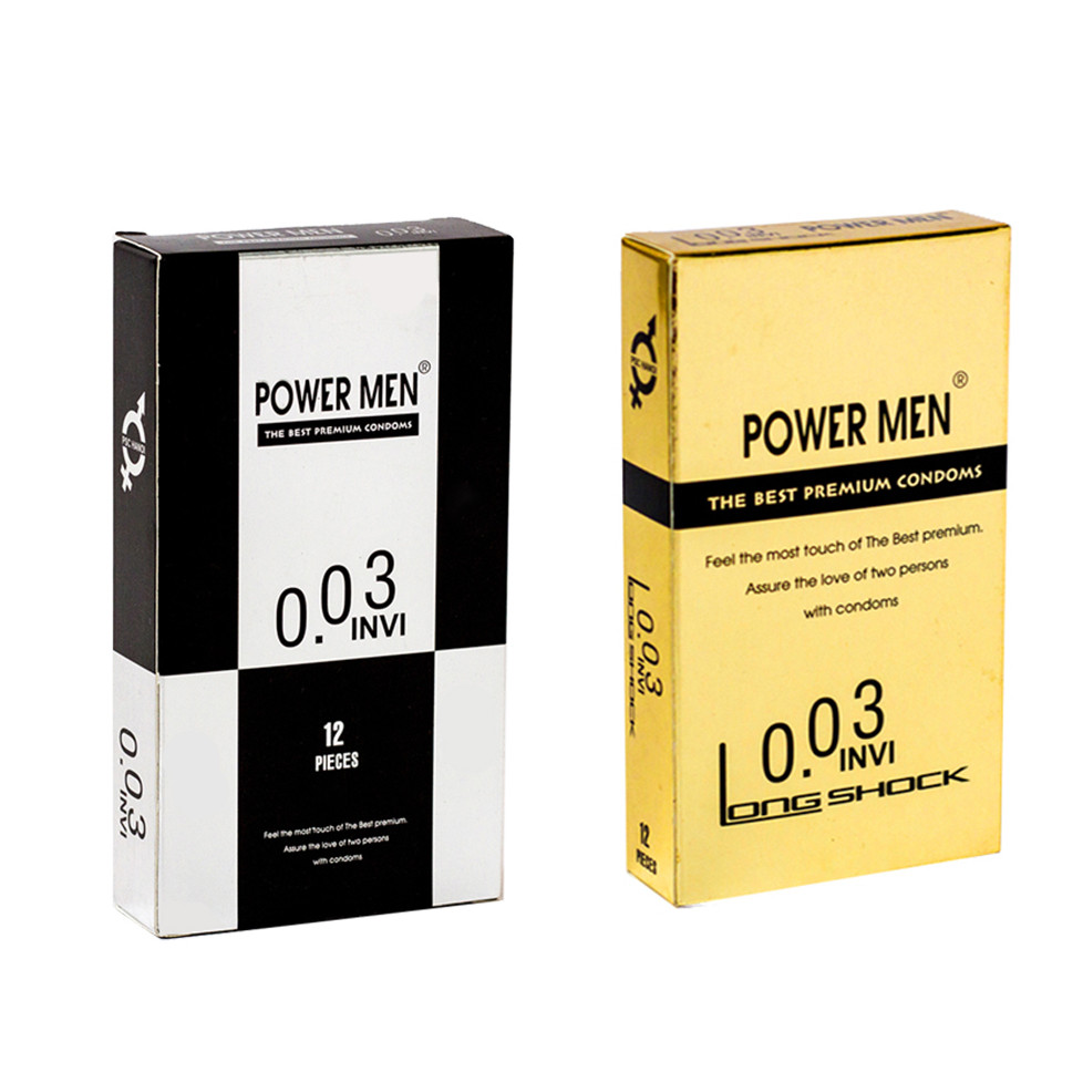 Combo 2 hộp bao cao su siêu mỏng kéo dài thời gian Power Men 0.03 Invi Long Shock và bao cao su siêu mỏng Power Men 0.03 Invi - Tặng Kèm Gel Nhật - Hàng chuẩn hàng 100% - Che tên sản phẩm