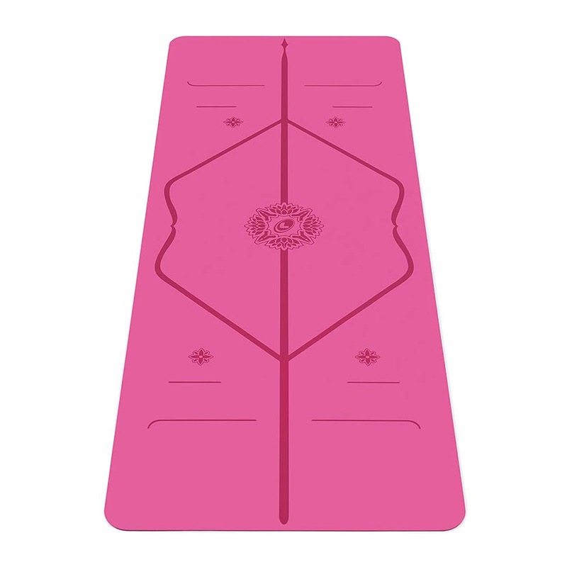 Thảm tập yoga định tuyến PU Liforme Gratitude - Grateful Pink 4.2mm