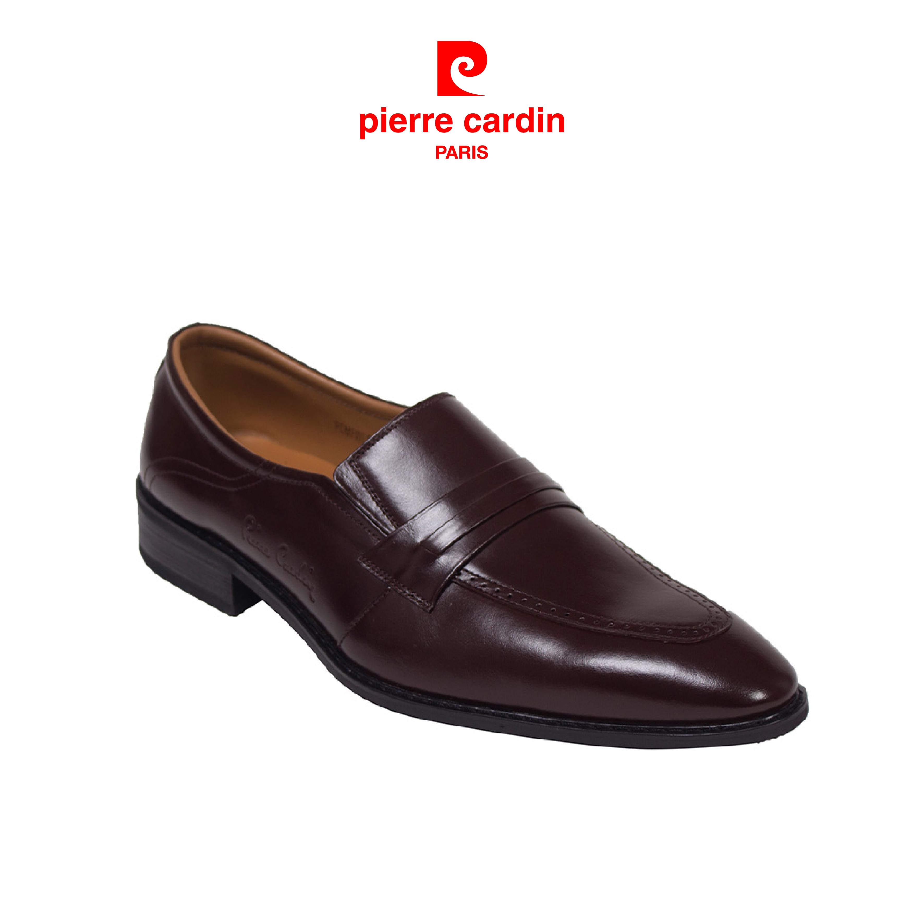 Giày Da Pierre Cardin Penny Loafer - PCMFWLC090BRW màu nâu