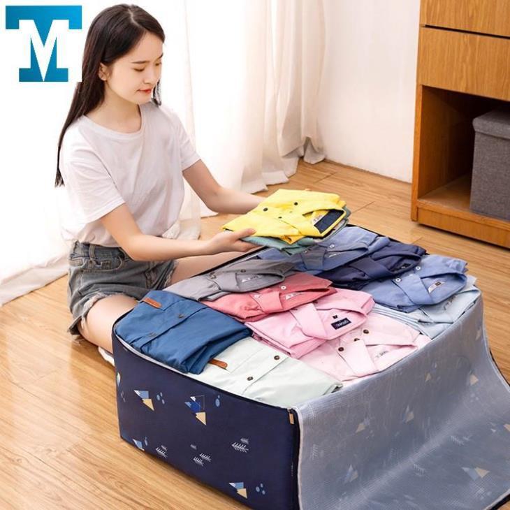 SET 3 túi đựng chăn màn quần áo bằng vải oxford siêu bền siêu nhẹ chống thấm tốt