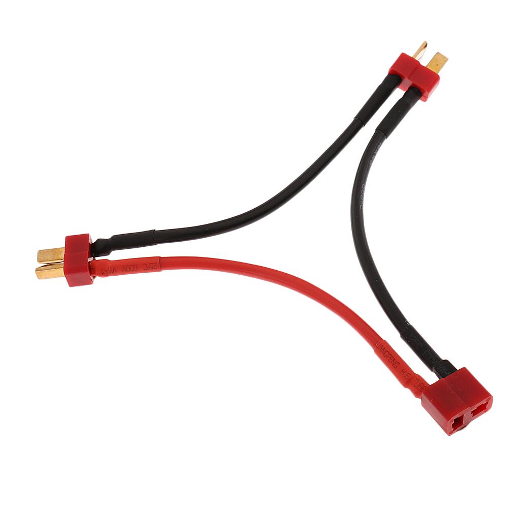 T-Plug Y Wire Harness Female to Male T Plug Series Battery Connector Cable - intl