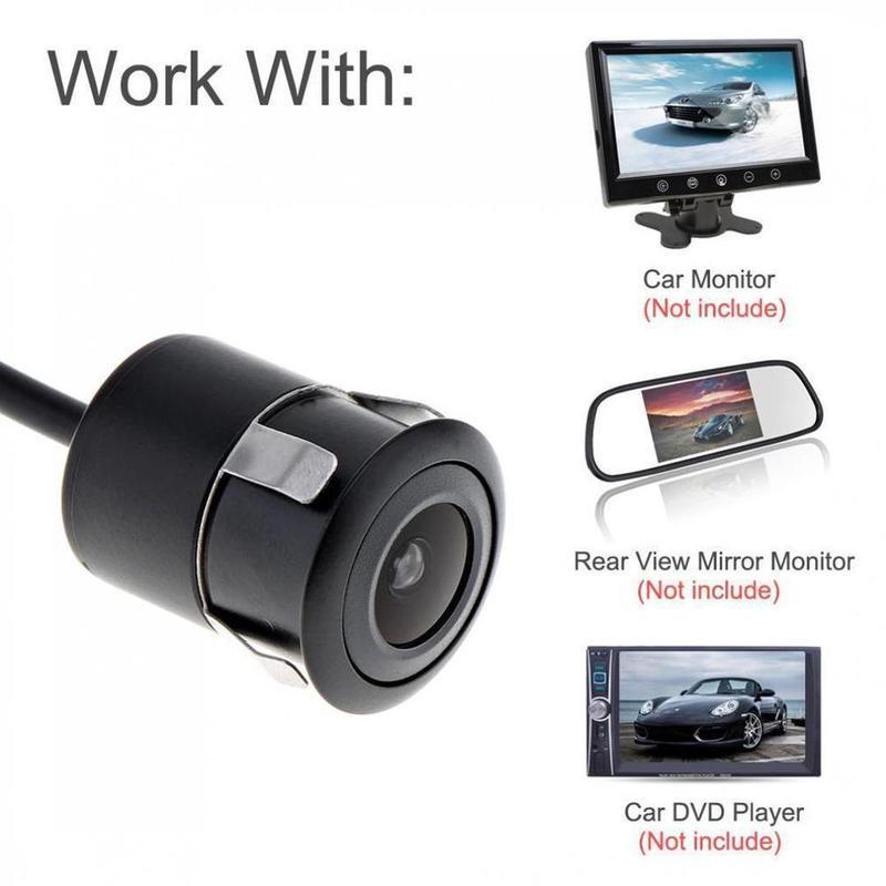 Camera Chiếu Hậu Tầm Nhìn Ban Đêm Góc Rộng 170 Độ Chống Thấm Nước Tiện Dụng Cho Xe Hơi