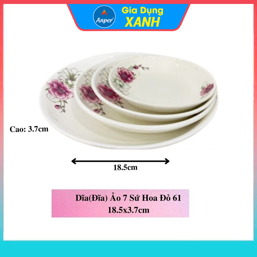 Combo 2 đĩa 3 Đĩa Dĩa  Sứ 15cm 18cm 25cm 30cm   Anper Cao Cấp Phong Cách Nhật Hàn   dĩa sứ dĩa trắng tròn chén đĩa đẹp plate đĩa sứ kiểu đĩa sứ sâu lòng đĩa sứ trang trí