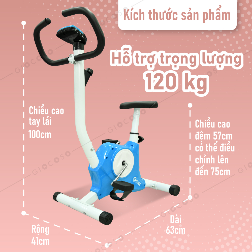 Bg Xe đạp tập thể dục trong nhà Mẫu YS02 BLACK mới 2021