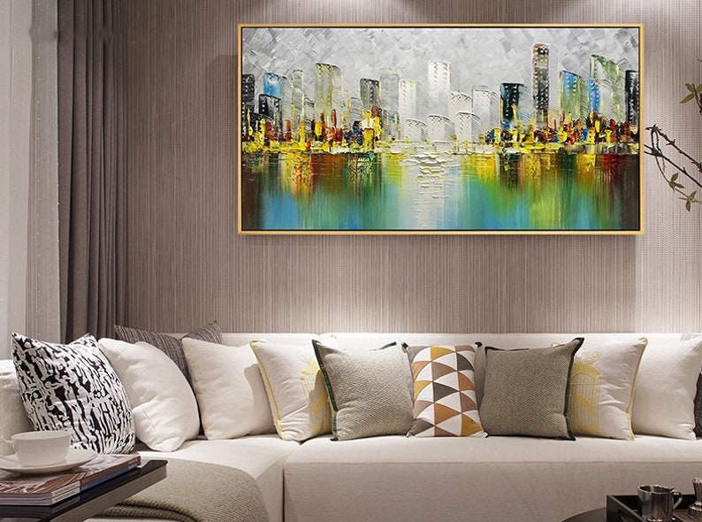 Tranh sơn dầu trừu tượng hiện đại