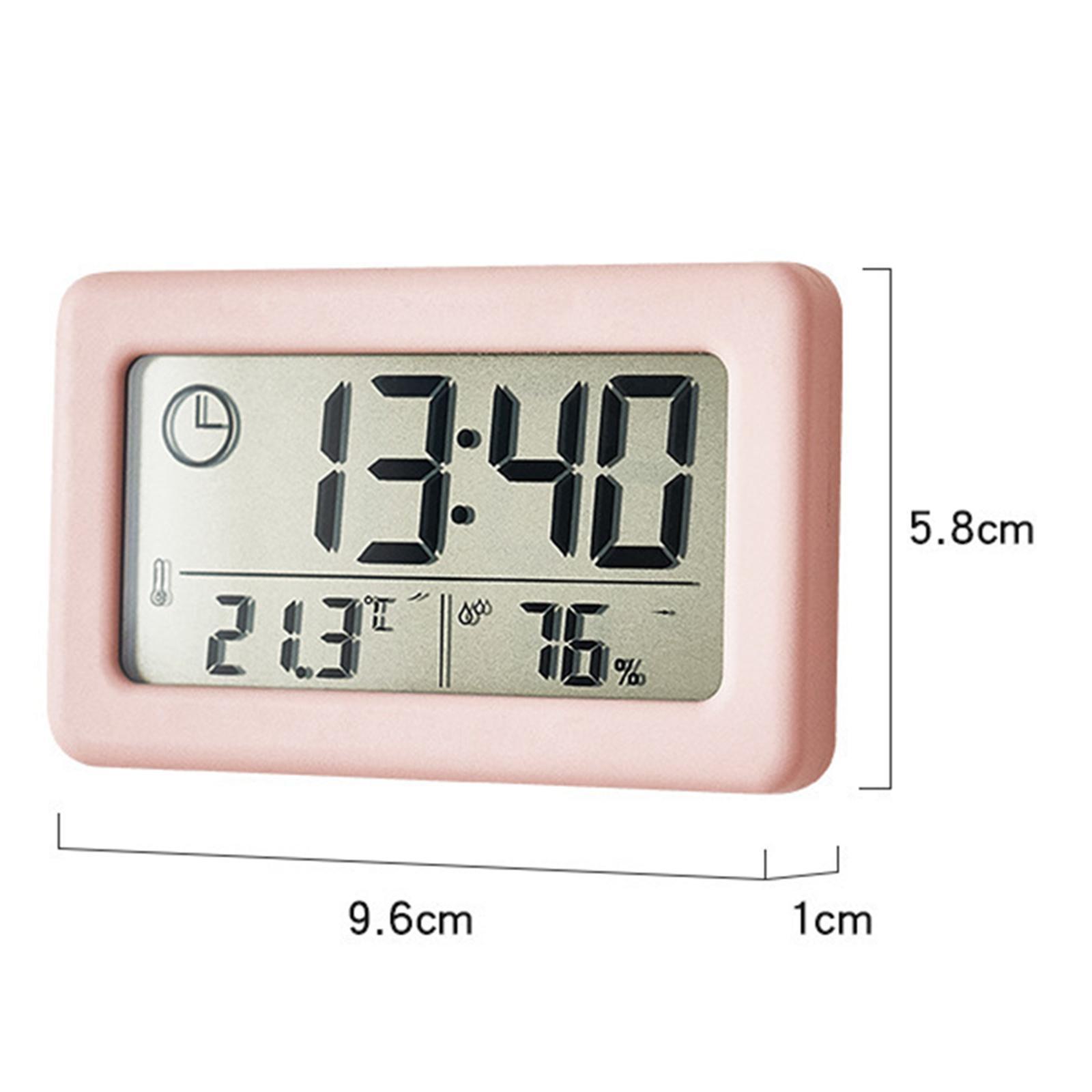 2x Digital Clock Indoor Temperature Hanging Home Desktop Study Room
