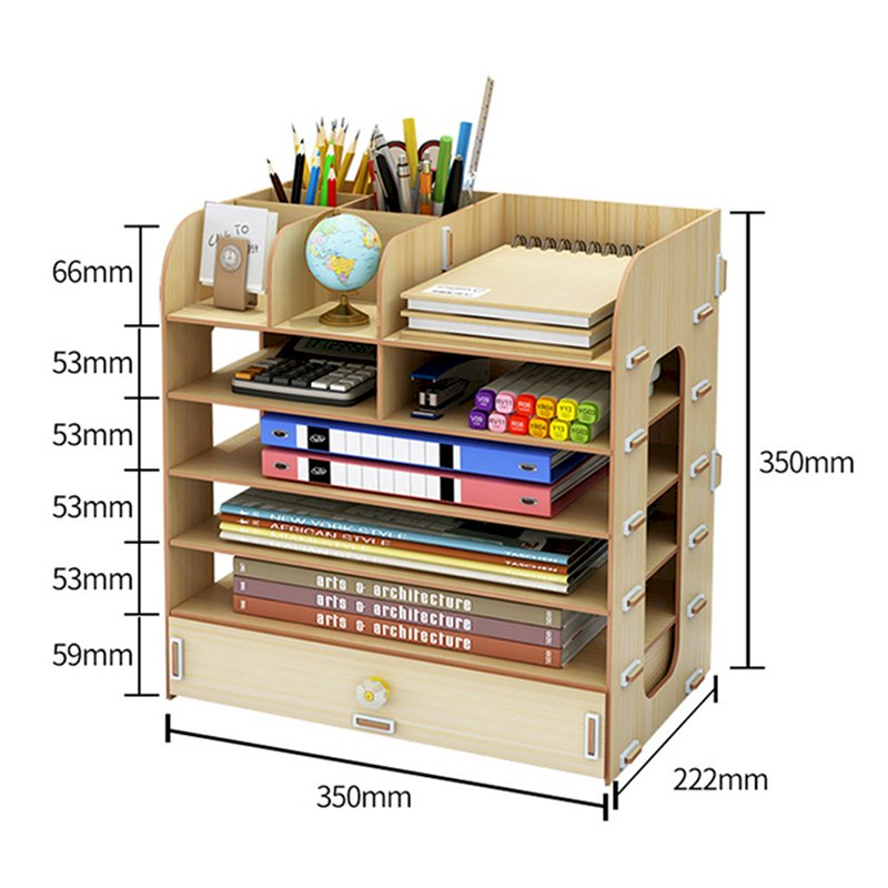 Kệ Sách 6 Tầng Ghép