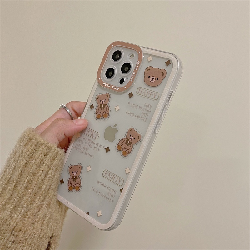 Ốp lưng Iphone chống sốc in hình gấu dành cho Iphone 11 / Phone 11 Pro / Iphone 11 Pro Max / Iphone 12 / Iphone 12 Pro / Iphone 12 Pro Max / Iphone 13 / Iphone 13 Pro / IPhone 13 Pro Max / Iphone 14/ Iphone 14 Pro / Iphone 14 Pro Max