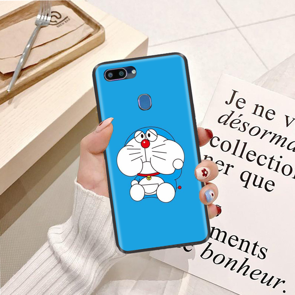 Ốp lưng điện thoại Realme 2 viền silicon dẻo TPU hình Doremon Nhảy Múa - Hàng chính hãng