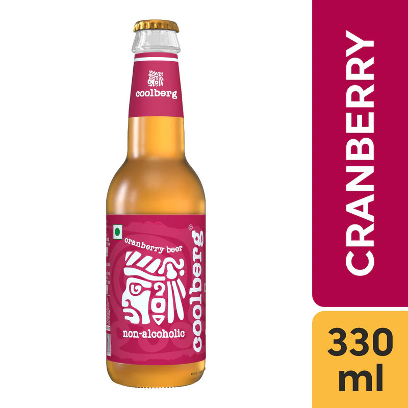 Coolberg nước trái cây vị nam việt quất nước uống có ga Coolberg Cranberry Non Alcoholic 330ml