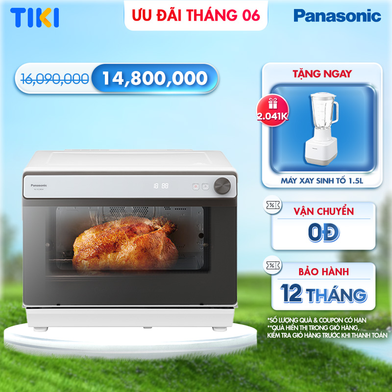 Lò chiên không dầu hấp nướng đối lưu Panasonic NU-SC280WYUE - Dung tích lớn 31 lít - Hàng chính hãng