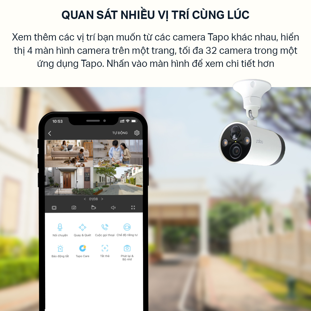 [Hàng Chính Hãng] Bộ 2 Camera WiFi Không Dây TP-Link Tapo C420S2 Chống Nước 2K QHD, Quay Ban Đêm Có Màu