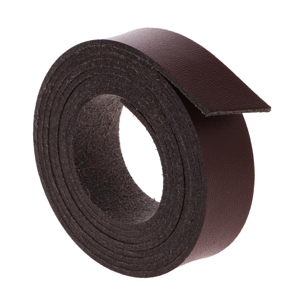 2x 2 Meters Long DIY Craft Leather Bracelet 15mm Wide Black