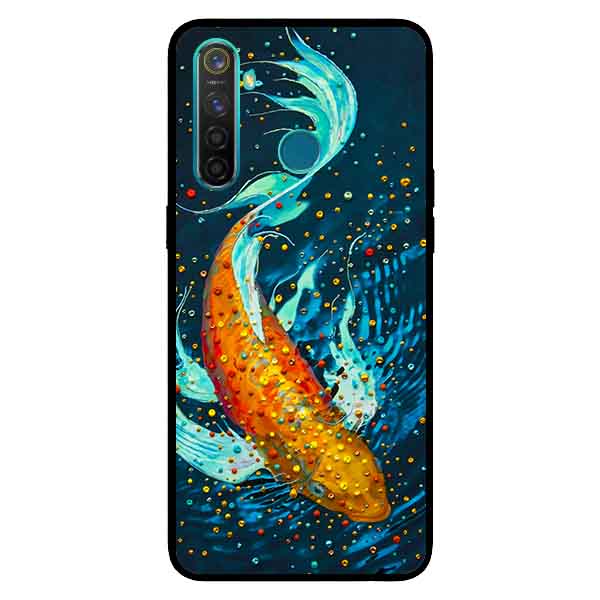 Ốp Lưng in cho Realme 5 Pro / Realme Q Mẫu Cá Koi Vàng - Hàng Chính Hãng