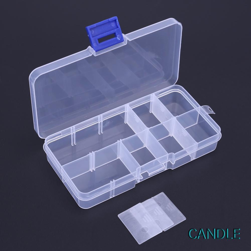 Hộp Đựng Mồi Câu Cá Bằng Nhựa Trong Suốt 10 Ngăn