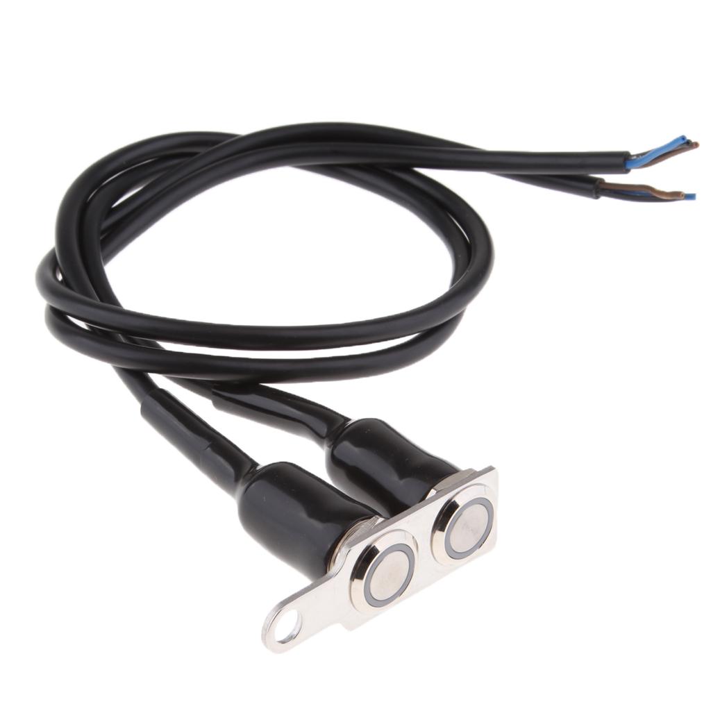 Universal Motorcycle LED Đèn Pha Đèn Sương Mù Sừng Công Tắc Tay Lái