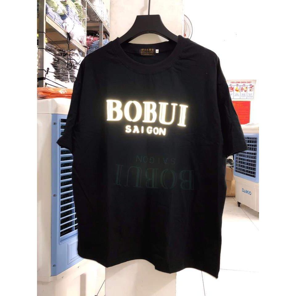 Áo Oversize BOBUI Hồng Phản Quang , Tee Bobui Saigon Reflective Pink Unisex
