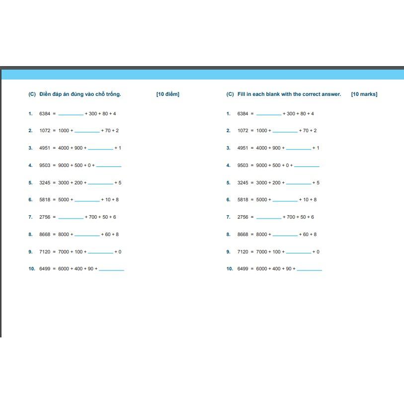 Sách Toán Tài Năng 2, Toán Lớp 2 ( Bộ 2 cuốn )