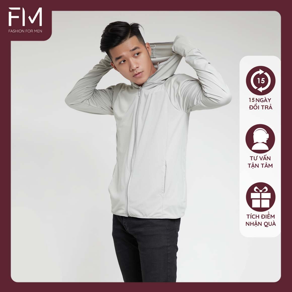 Hình ảnh Áo chống nắng nam cao cấp, thông hơi, chống nắng, chống tia UV, chống bám bụi – FORMEN SHOP – FMTHT024