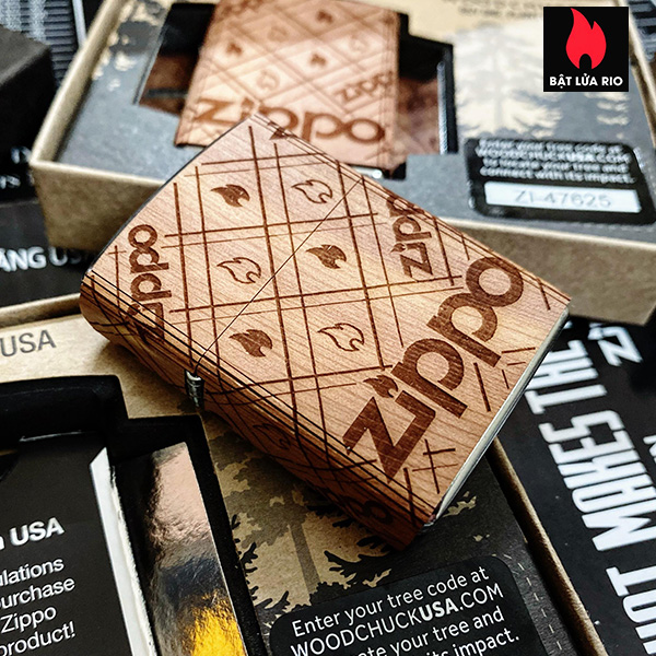 Bật Lửa Zippo 49331 – Zippo Woodchuck Usa Zippo Cedar Wrap