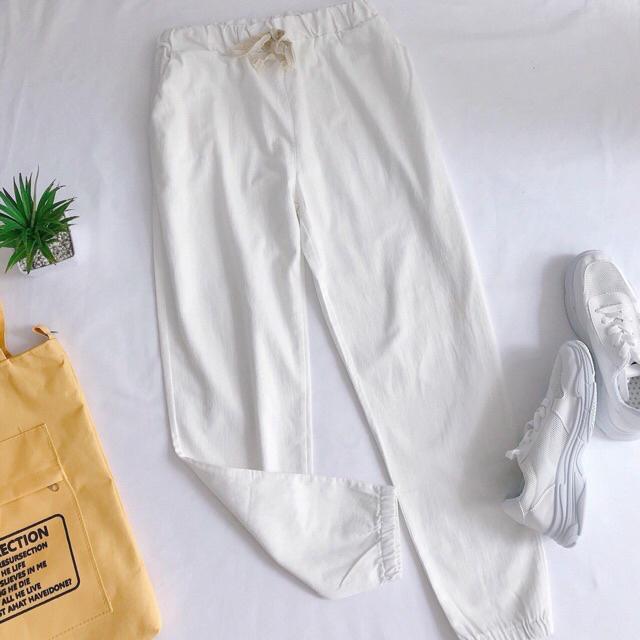 Quần kaki lưng thun dây rút