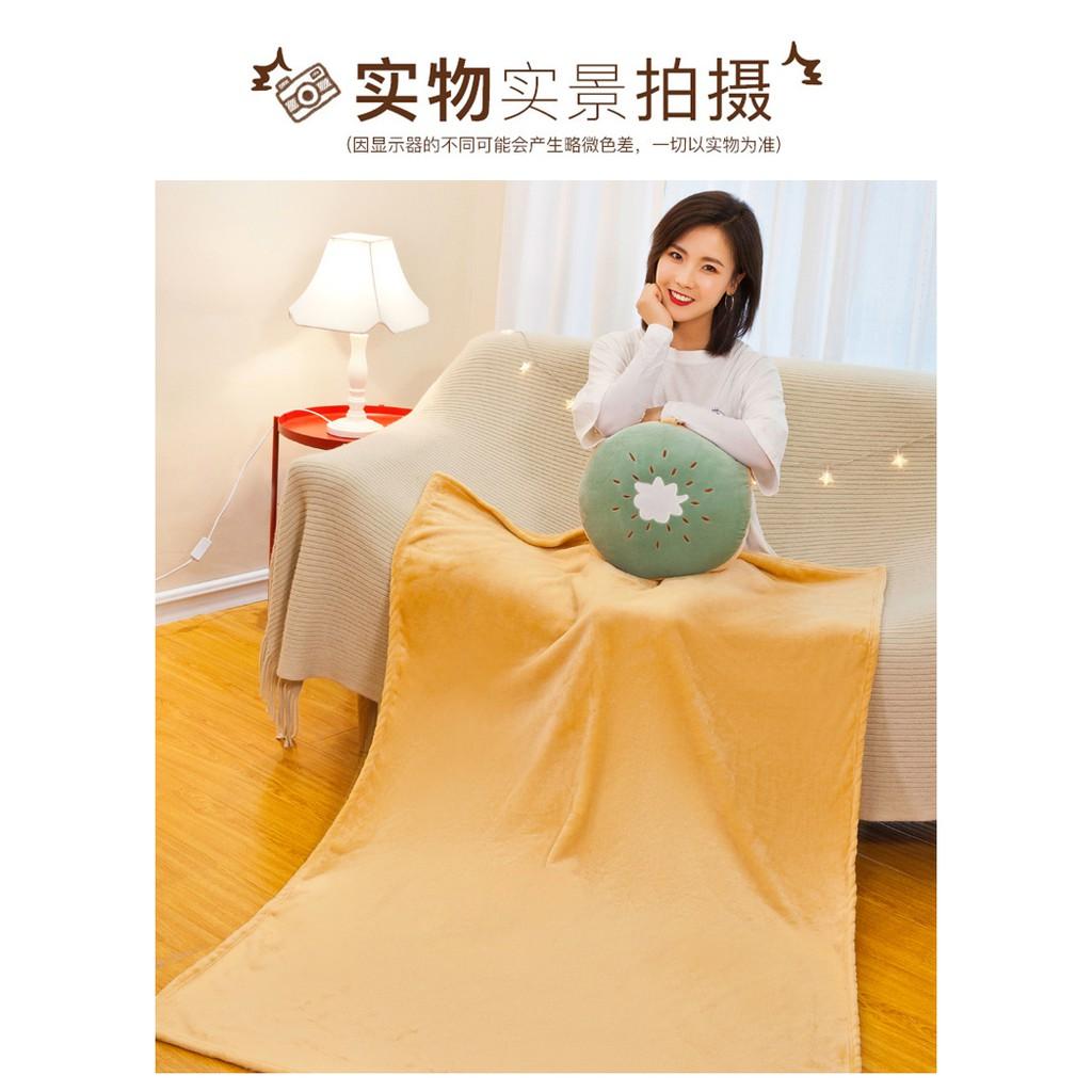 Bộ chăn gối đa năng hình hoa quả tròn