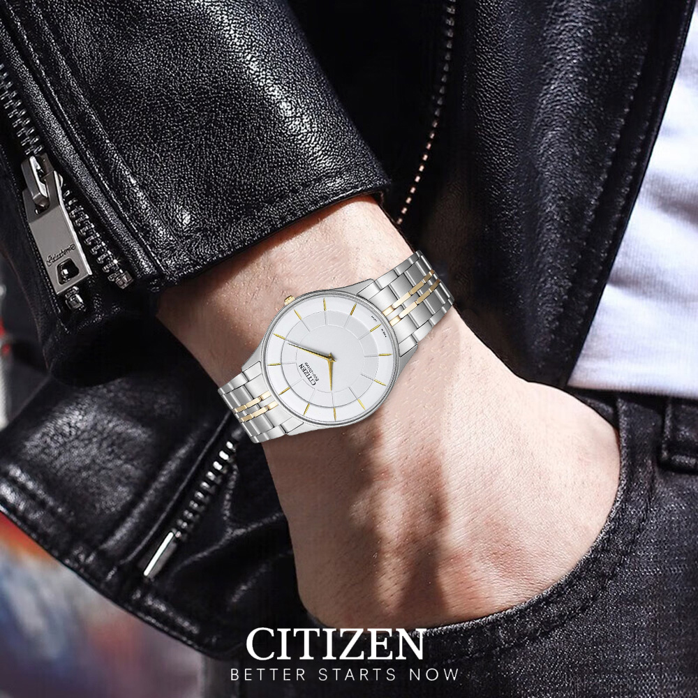 Đồng Hồ Nam Citizen Siêu Mỏng Dây Thép Không Gỉ AR3014-56A - Mặt Trắng (Sapphire)