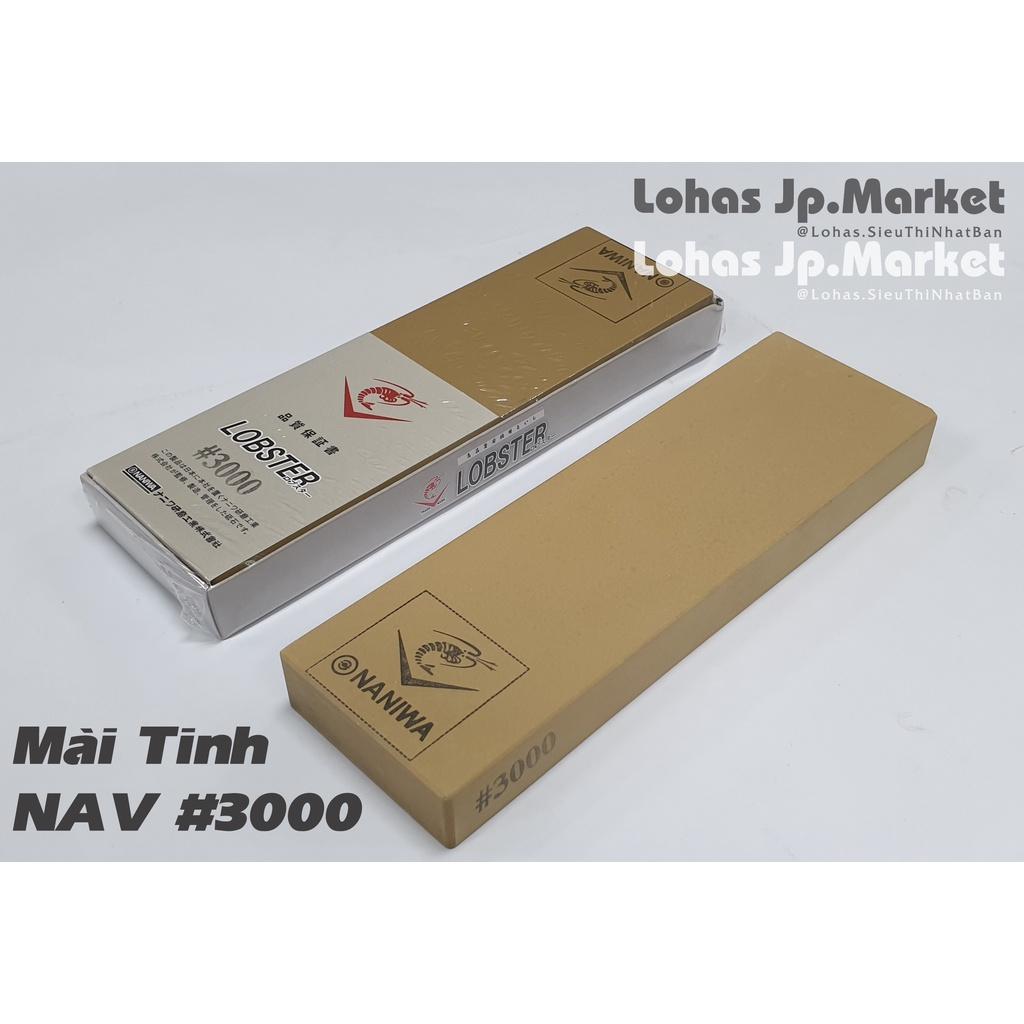 Đá Mài Nhật Bản Naniwa &quot;Mặt Tinh - Mài Bén &quot; Cỡ Lớn NAV: #3000 | Kích Thước 210x65x20mm | Độ Sắc Bén Cao