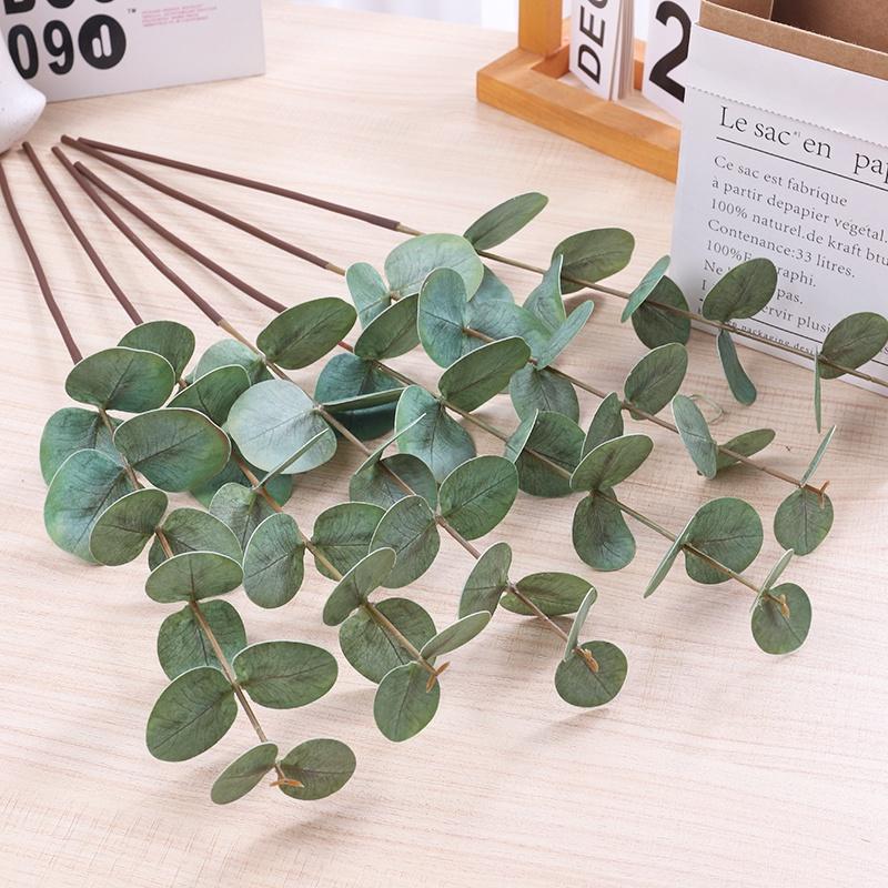 Chậu Cây Bạch Đàn Giả Kiểu Bắc Âu Đơn Giản Dùng Trang Trí