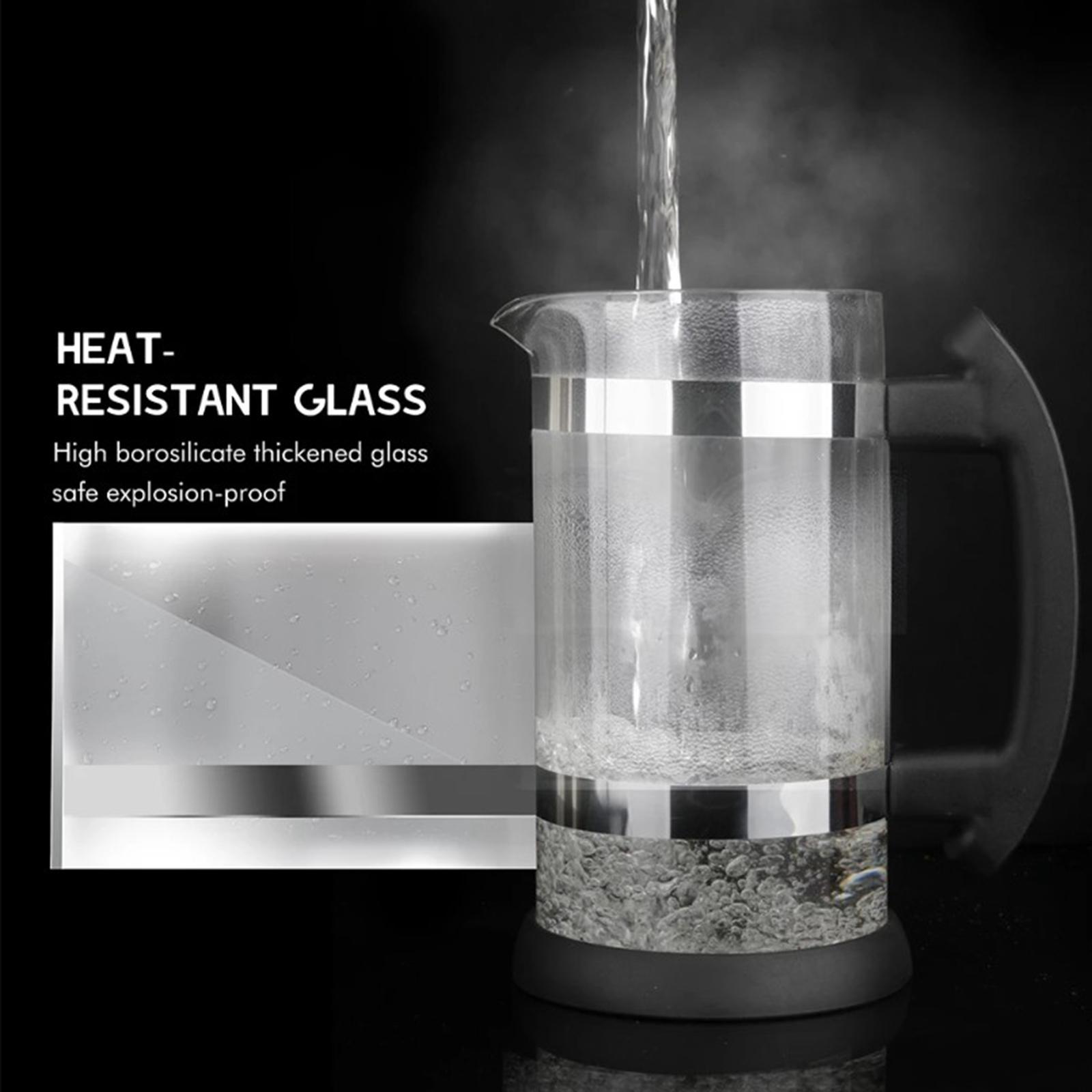 34Oz 1000ml French Coffee Press Tea Maker Heat Resistant Durable Handle