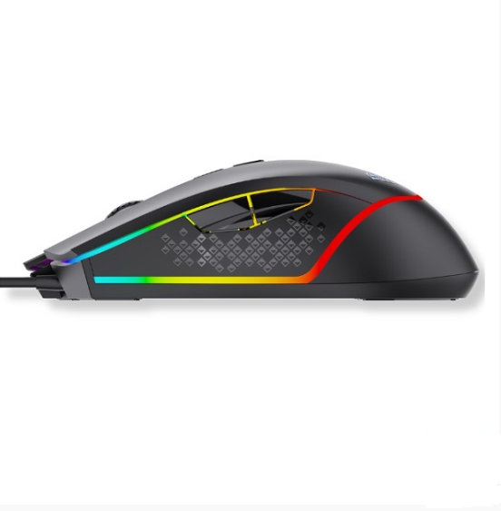 Chuột gaming có dây AULA F805 màu đen - Hàng chính hãng