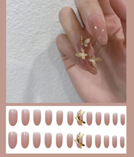 Móng tay giả nail thời trang 3D- Bộ 24 móng