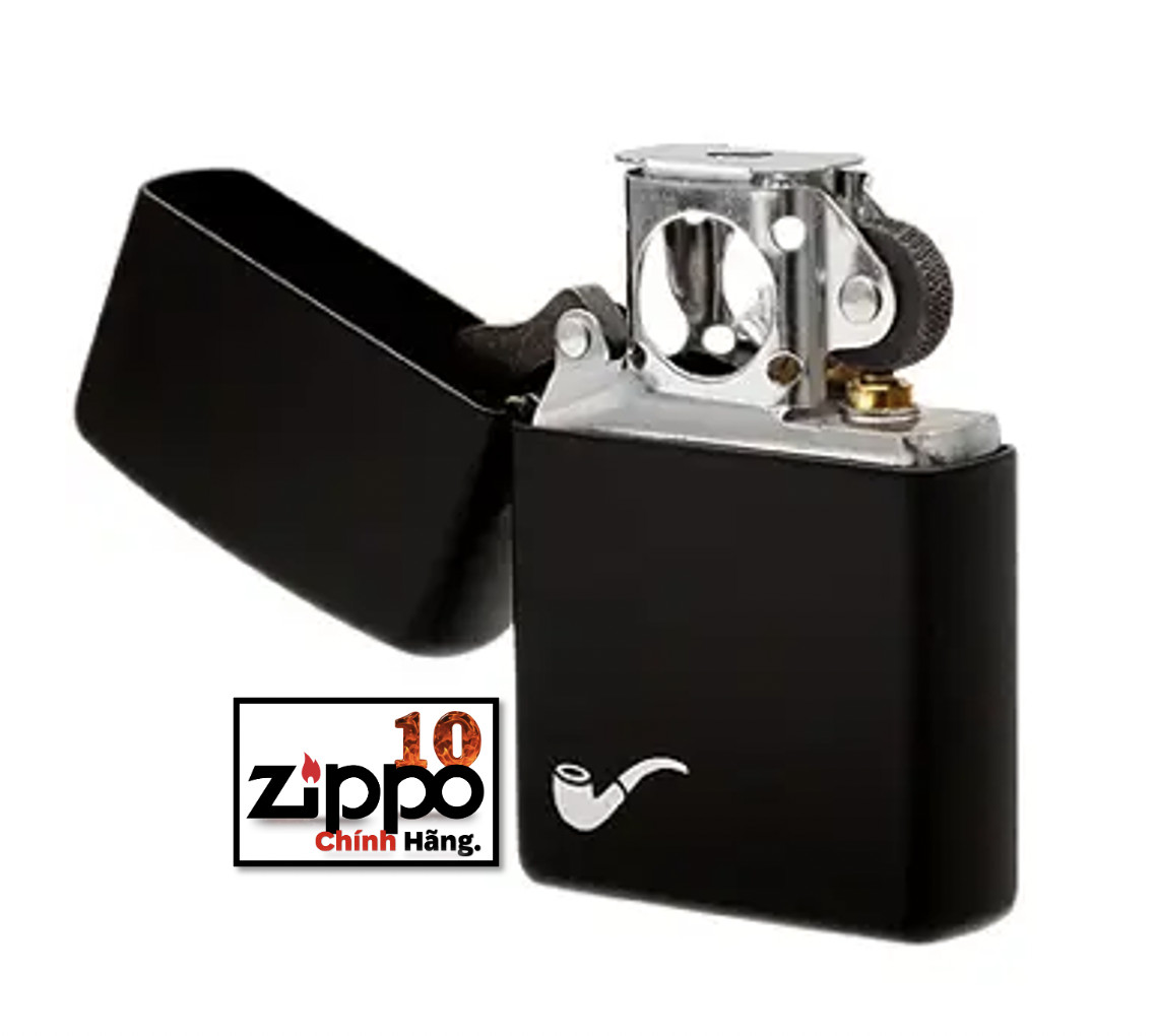 Bật lửa Zippo TẨu 218PL Pipe Black Matte - Chính hãng 100%