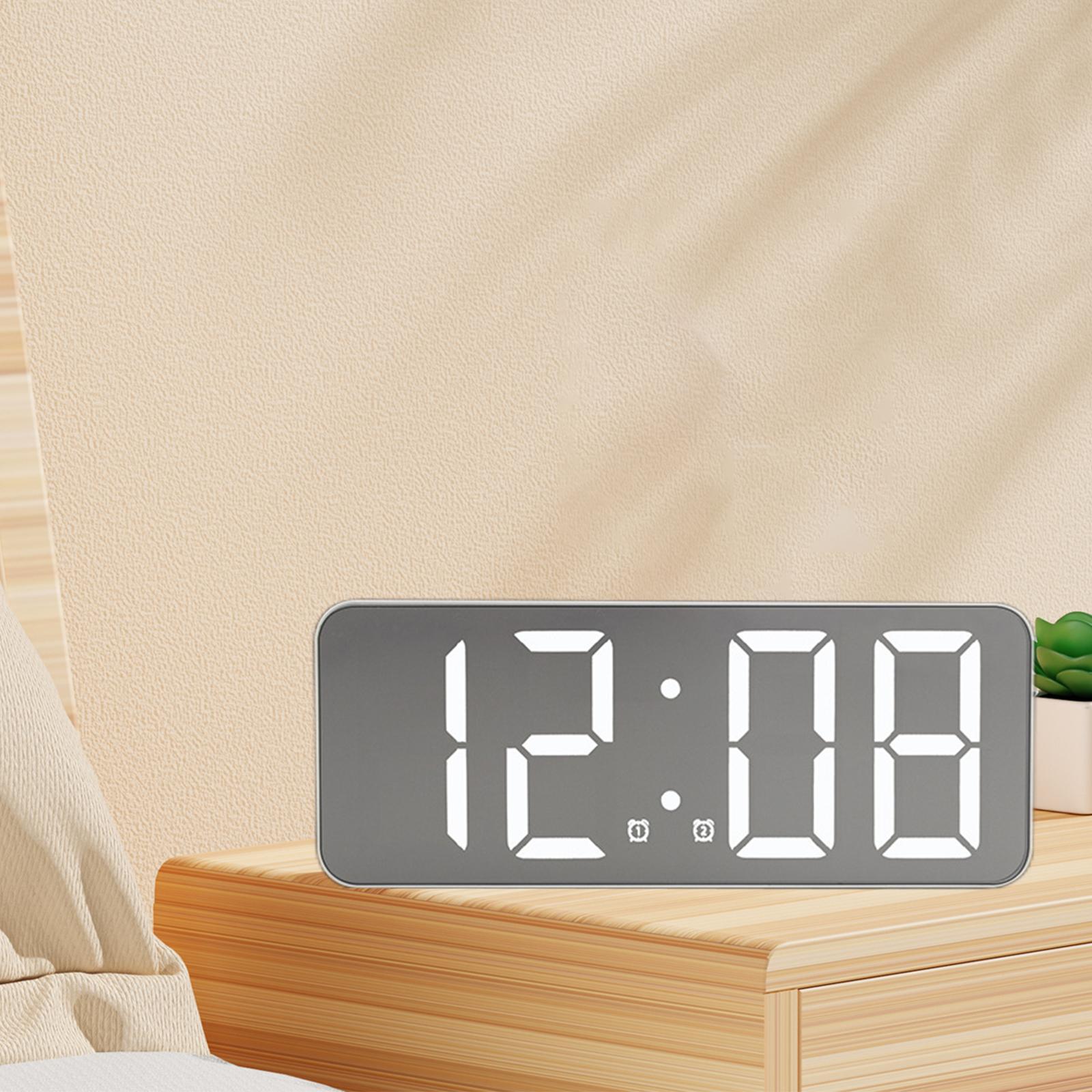 Desktop Clock LED Digital Clock Large Screen Display