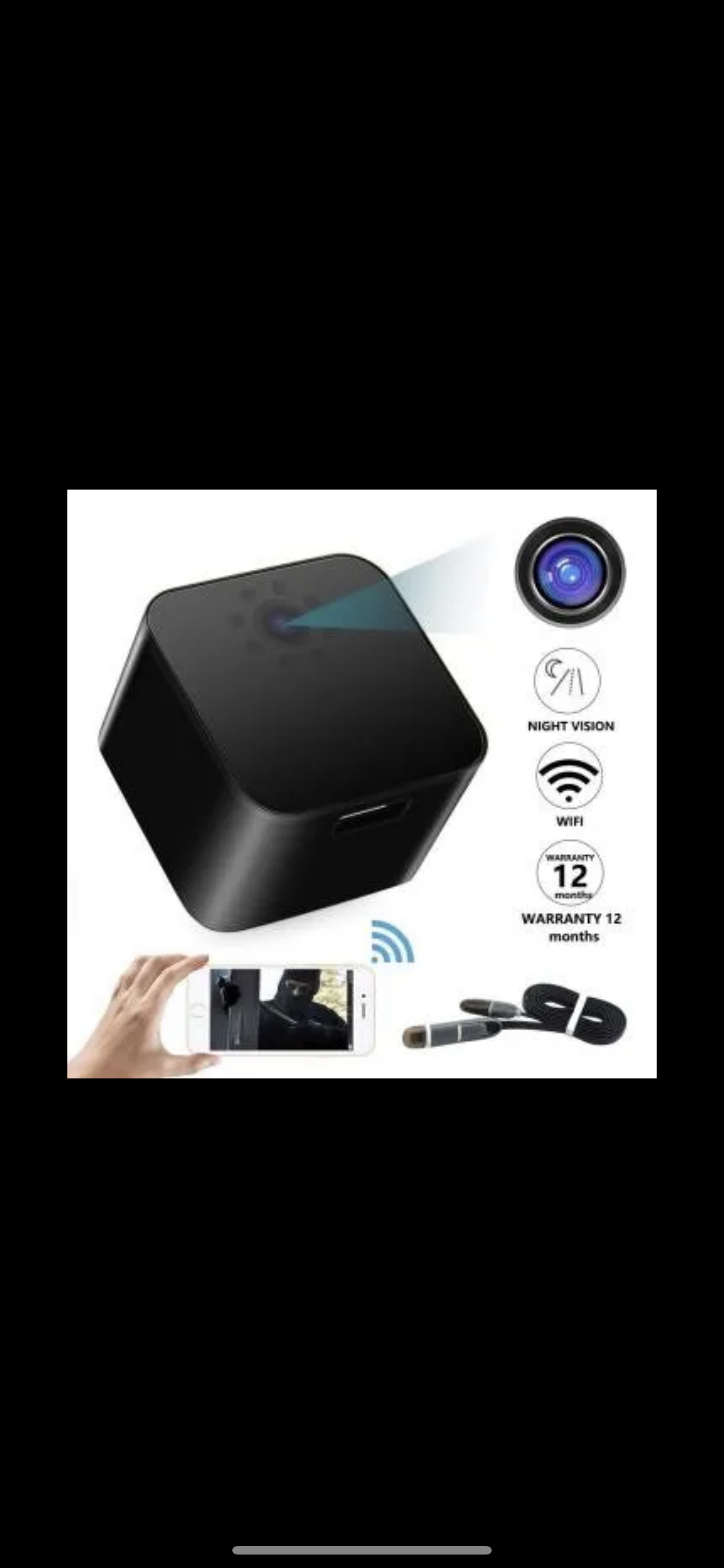 Camera mini H9pro-1080p wifi hồng ngoại kèm thẻ 64Gb