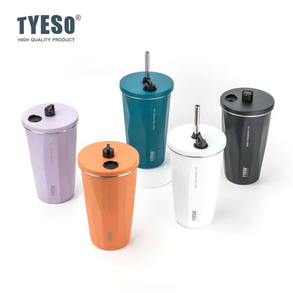 Cốc ly giữ nhiệt TYESO TS-8848A 600ml  bằng thép không gỉ 304  Chống tràn &amp; Giữ nhiệt 12 tiếng