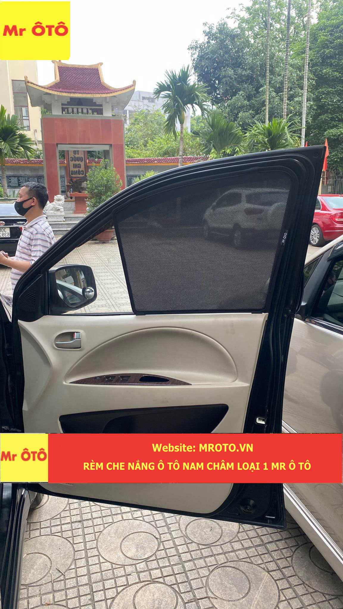 Rèm Che nắng xe Mitsubishi Zinger loại 1 có hút nam châm, Vải dày dặn, chống nắng tuyệt đối