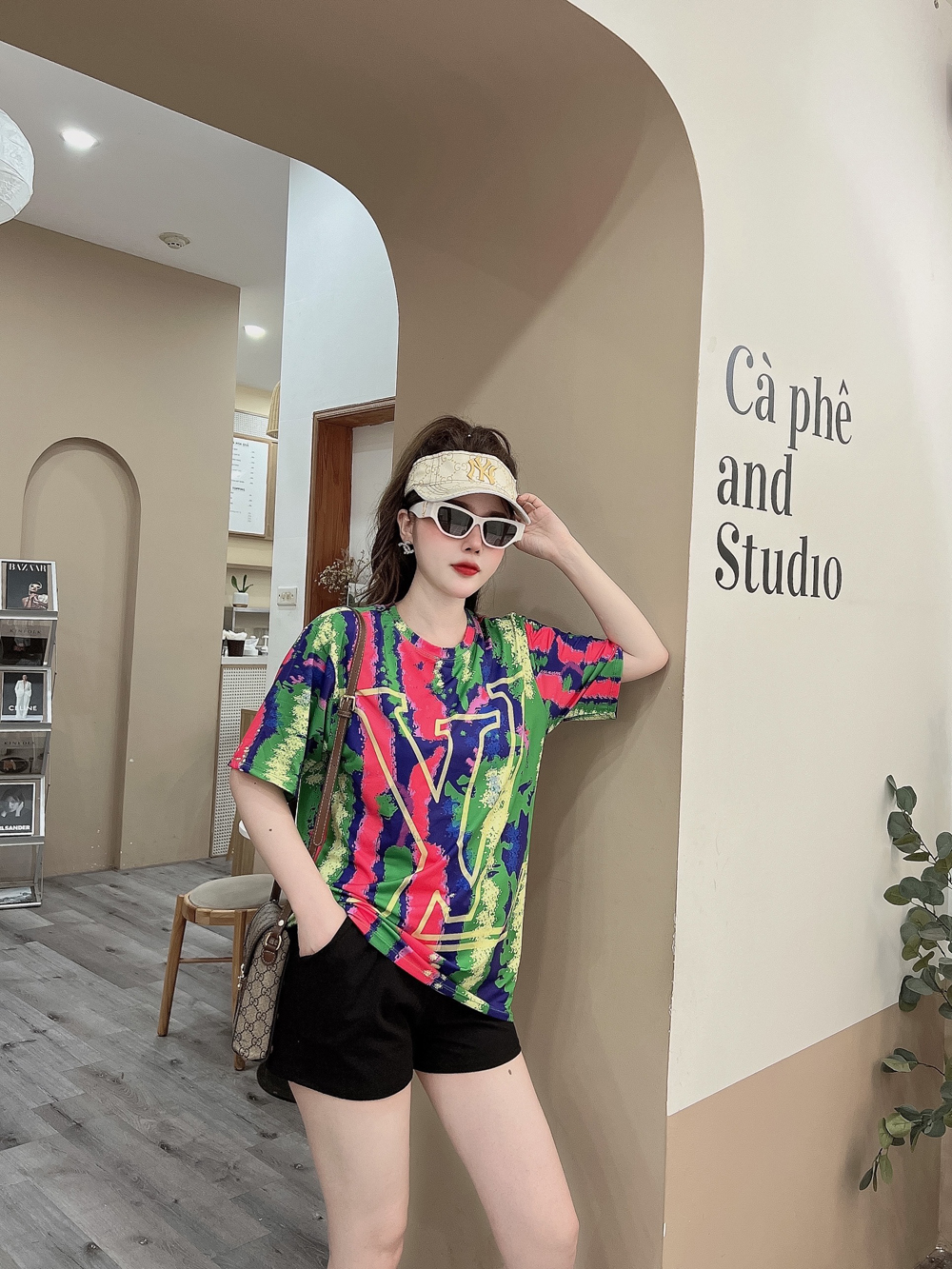 Đồ bộ thun đùi mặc nhà họa tiết in 3D MS040