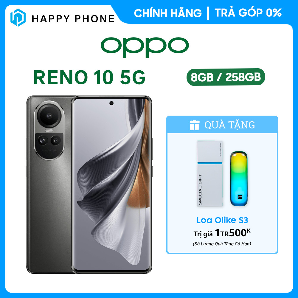 Điện thoại OPPO Reno10 5G (8GB/256GB) - Hàng Chính Hãng