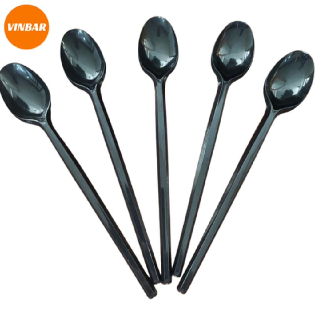 MUỖNG NHỰA XANH ĐEN TRẮNG DÀI 20CM ( 50 CÁI / BỊCH ) BỊCH
