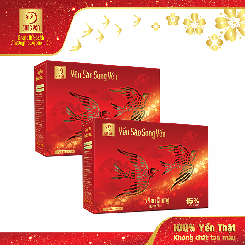 Combo 2 Lốc Tổ Yến Chưng Đường Phèn 15%