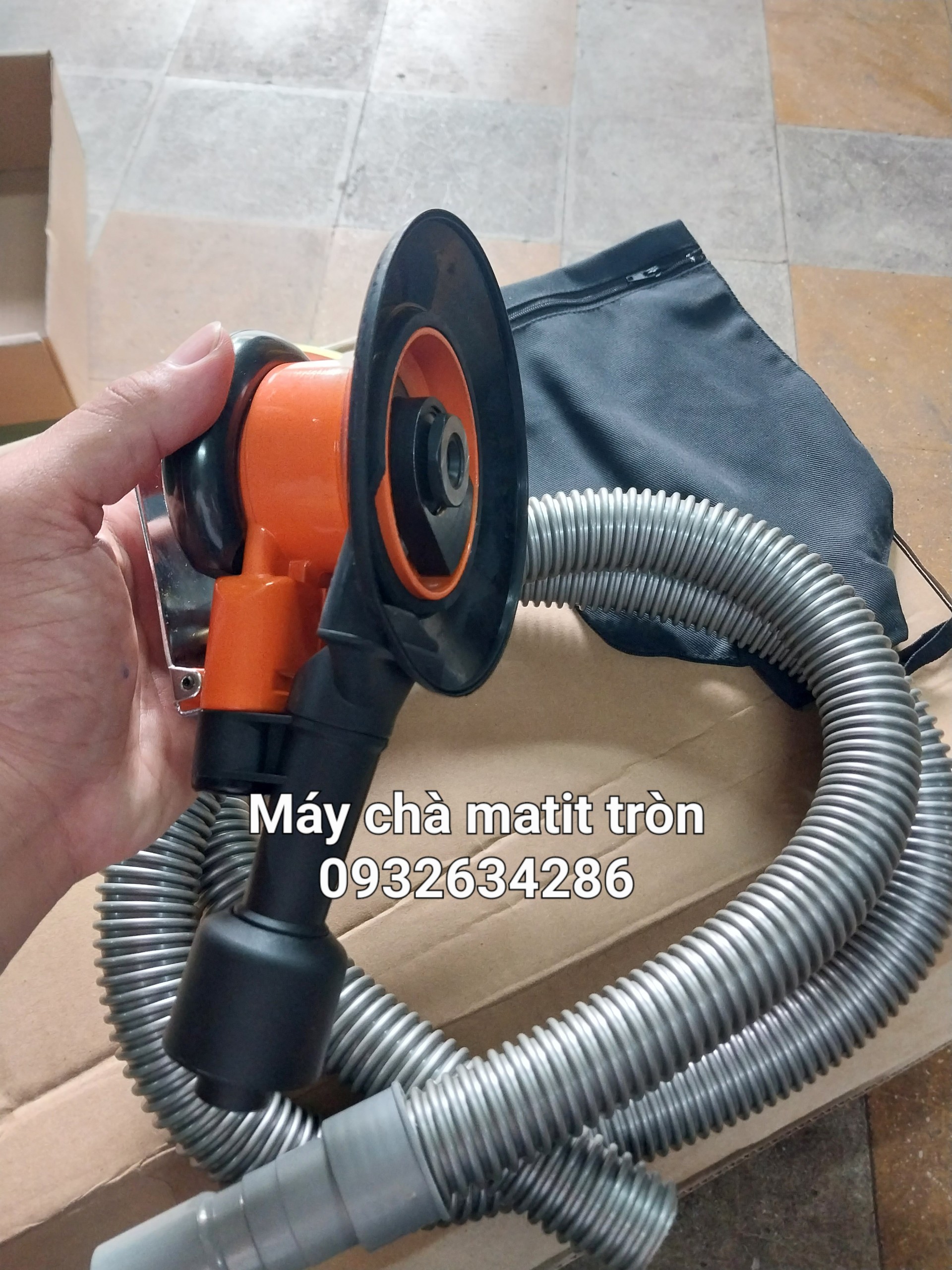 Máy chà tròn bả matit 6 inch